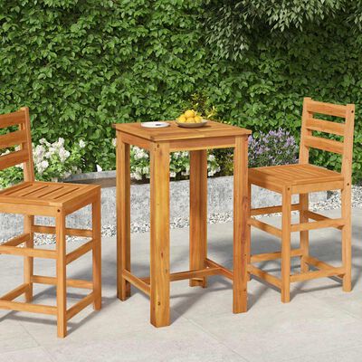 vidaXL Garden Bar Table 60x60x105 cm Solid Wood Acacia,  vidaXL Garden Bar Table 60x60x105 cm Solid Wood Acacia