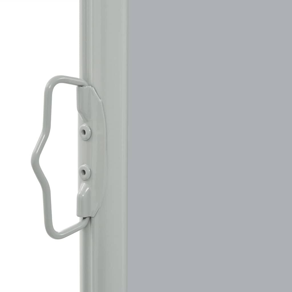 vidaXL Patio Retractable Side Awning 80x300 cm Grey