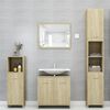 vidaXL Bathroom Cabinet Sonoma Oak 30x30x95 cm Engineered Wood