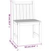 vidaXL 5 Piece Garden Dining Set Solid Wood Teak