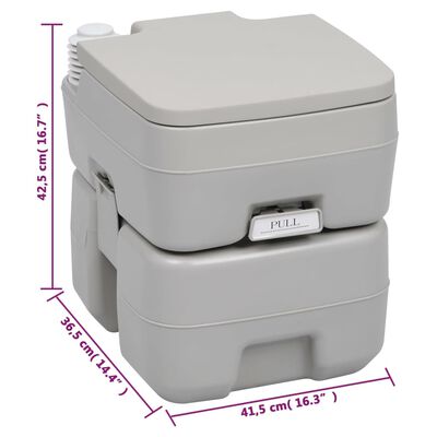 vidaXL Portable Camping Toilet and Handwash Stand Set,  vidaXL Portable Camping Toilet and Handwash Stand Set