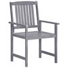 vidaXL Garden Chairs 4 pcs Solid Acacia Wood Grey
