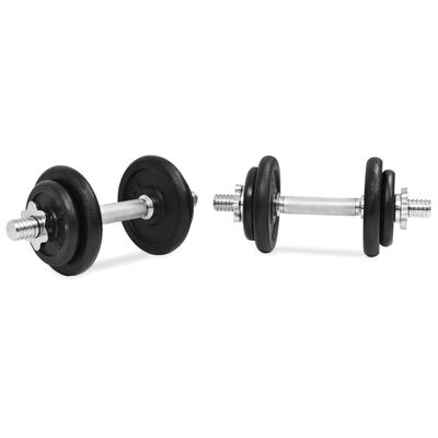 vidaXL 14 Piece Dumbbell Set 20 kg Cast Iron,  vidaXL 14 Piece Dumbbell Set 20 kg Cast Iron