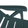 vidaXL Reclining Garden Chairs 2 pcs Plastic Green