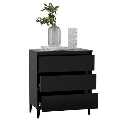 vidaXL Sideboard Black 60x35x69 cm Engineered Wood, black vidaXL Sideboard Black 60x35x69 cm Engineered Wood