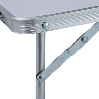 vidaXL Folding Camping Table White Aluminium 60x40 cm, white vidaXL Folding Camping Table White Aluminium 60x40 cm
