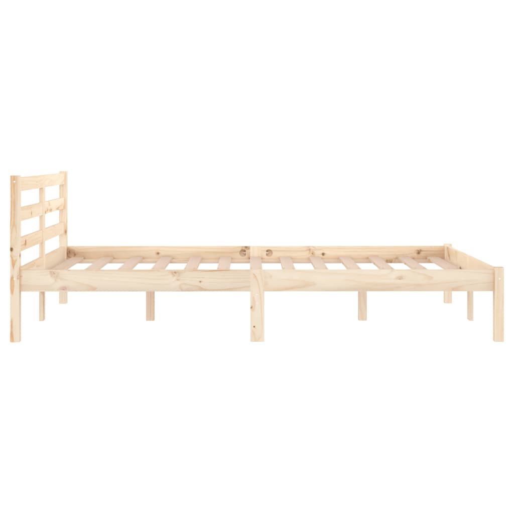 vidaXL Bed Frame without Mattress Solid Wood Pine 120x200cm