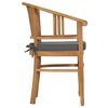 vidaXL Garden Chairs with Cushions 2 pcs Solid Teak Wood