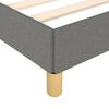 vidaXL Bed Frame without Mattress Dark Grey 180x200 cm Super King Fabric