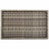 vidaXL Folding Tray Table Grey 65x40x75 cm Poly Rattan