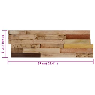 vidaXL Wall Cladding Panels 10 pcs 1.03 m² Recycled Teak Wood, natural vidaXL Wall Cladding Panels 10 pcs 1.03 m² Recycled Teak Wood