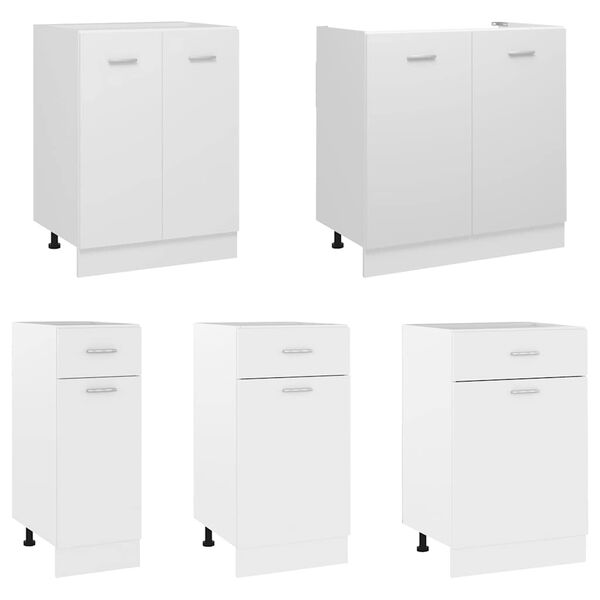 vidaXL Bottom Cabinet Lyon White 60x46x81.5 cm Engineered Wood