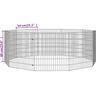 vidaXL Free Range Animal Enclosure 10-Panel 54x60 cm Galvanised Iron