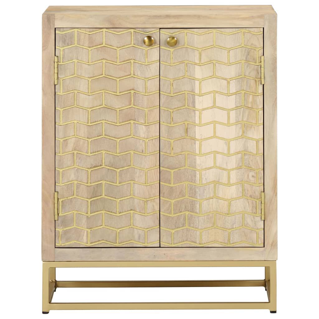 vidaXL Sideboard with 2 Doors 55x30x70 cm Solid Wood Mango