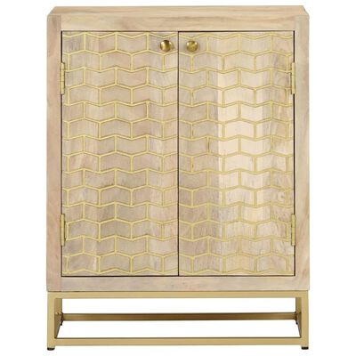 vidaXL Sideboard with 2 Doors 55x30x70 cm Solid Wood Mango