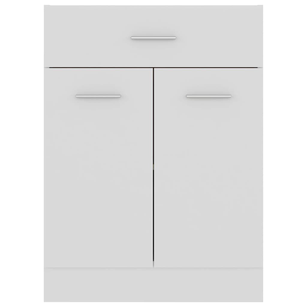 vidaXL Drawer Bottom Cabinet White 60x46x81.5 cm Engineered Wood