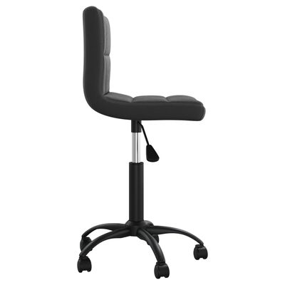 vidaXL Swivel Office Chair Black Velvet, black vidaXL Swivel Office Chair Black Velvet