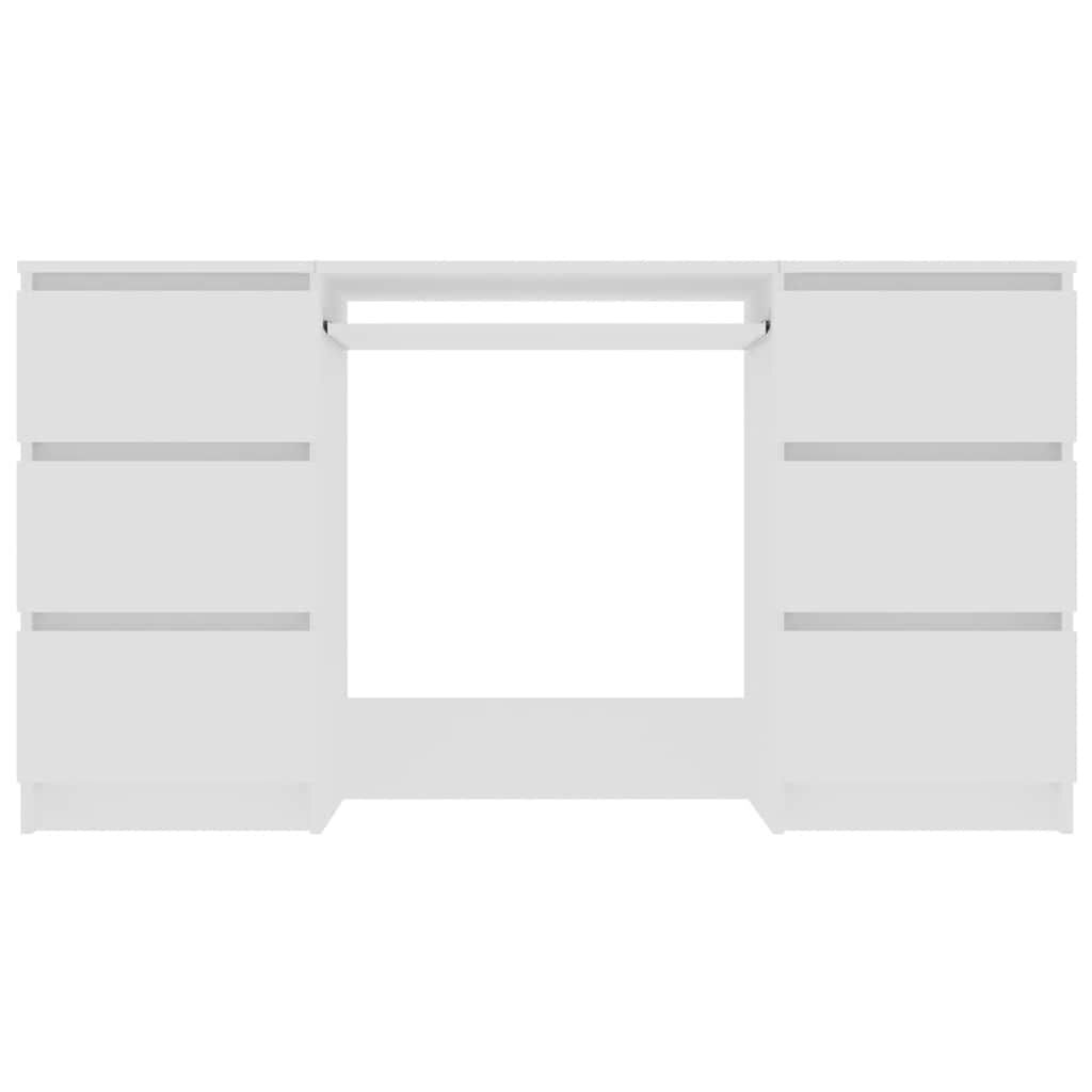vidaXL Writing Desk White 140x50x77 cm Engineered Wood