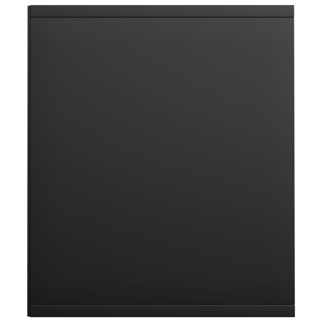 vidaXL Book Cabinet/TV Cabinet Black 36x30x143 cm Engineered Wood