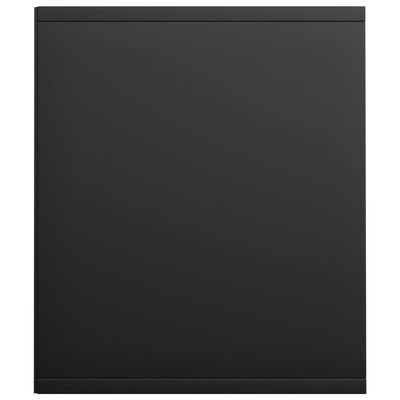 vidaXL Book Cabinet/TV Cabinet Black 36x30x143 cm Engineered Wood