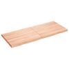 vidaXL Table Top Light Brown 120x50x(2-4)cm Treated Solid Wood Live Edge