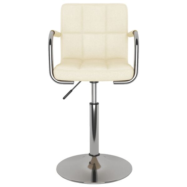 vidaXL Bar Stool Cream Fabric