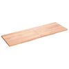 vidaXL Bathroom Countertop Light Brown 180x60x(2-4)cm Treated Solid Wood