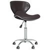 vidaXL Swivel Dining Chairs 2 pcs Brown Faux Leather