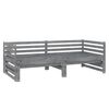 vidaXL Pull-out Day Bed without Mattress Grey 2x(90x200)cm