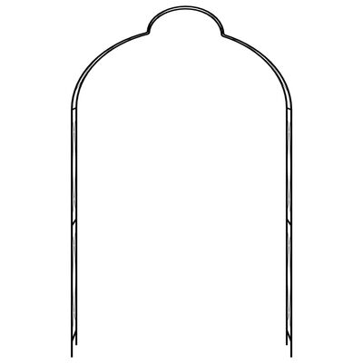 vidaXL Garden Arch Black 150x34x240 cm Iron,  vidaXL Garden Arch Black 150x34x240 cm Iron