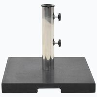 vidaXL Parasol Base Granite 20 kg Square Black, Black vidaXL Parasol Base Granite 20 kg Square Black