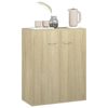 vidaXL Sideboard Sonoma Oak 60x30x75 cm Engineered Wood