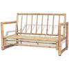 vidaXL 4 Piece Garden Lounge Set with Cushions Bamboo