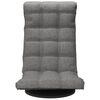 vidaXL Swivel Floor Chair Light Grey Fabric