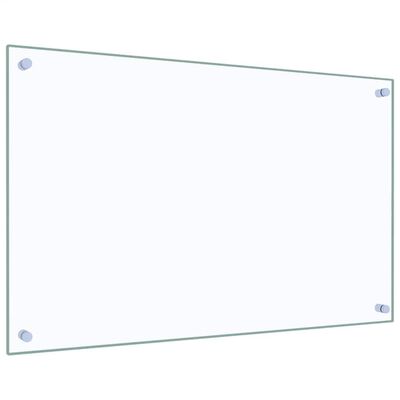vidaXL Kitchen Backsplash Transparent 80 x 50 cm Tempered Glass, Transparent vidaXL Kitchen Backsplash Transparent 80 x 50 cm Tempered Glass