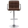vidaXL Bar Stools 2 pcs Brown Fabric
