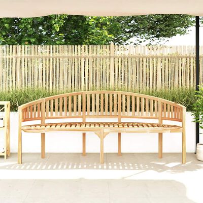 vidaXL Banana Bench 200 cm Solid Teak Wood,  vidaXL Banana Bench 200 cm Solid Teak Wood