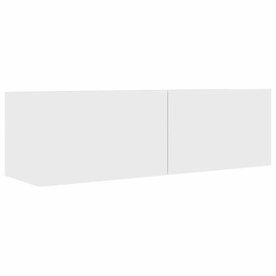 vidaXL TV Cabinet White 100x30x30 cm Engineered Wood, white vidaXL TV Cabinet White 100x30x30 cm Engineered Wood