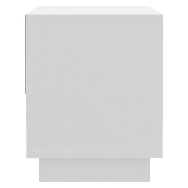 vidaXL Bedside Cabinet White 45x34x44 cm Engineered Wood