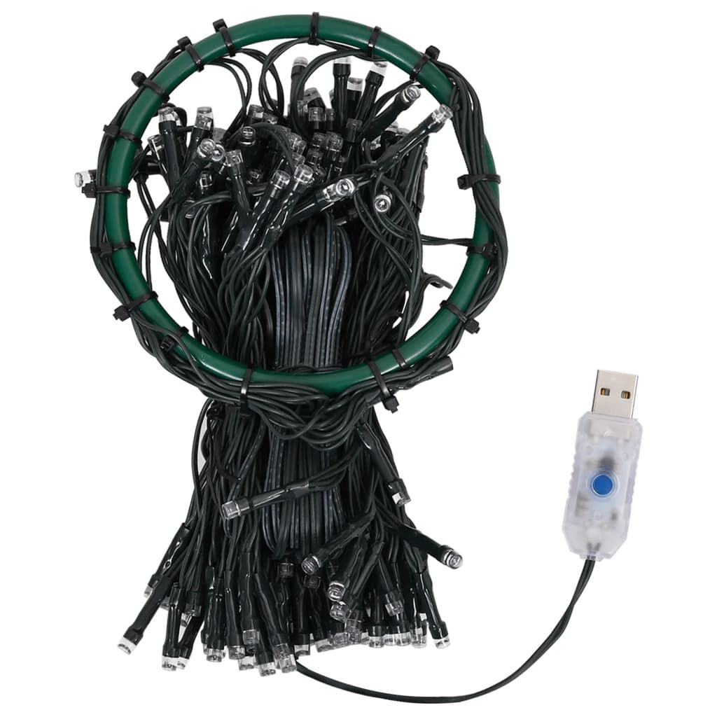 vidaXL Christmas Tree Net Lights with 250 LEDs Cold White 250 cm