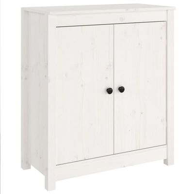 vidaXL Sideboard White 70x35x80 cm Solid Wood Pine, white vidaXL Sideboard White 70x35x80 cm Solid Wood Pine