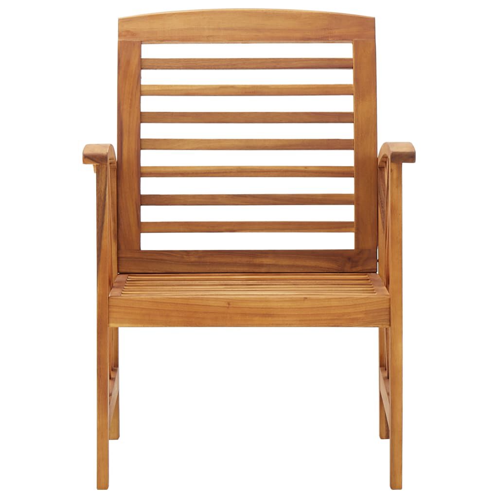 vidaXL Garden Chairs 2 pcs Solid Acacia Wood