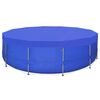 vidaXL Pool Cover PE Round 460 cm 90 g/m²