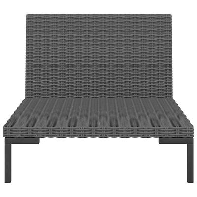 vidaXL Garden Sofas 2pcs with Cushions Half Round Poly Rattan,  vidaXL Garden Sofas 2pcs with Cushions Half Round Poly Rattan