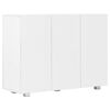 vidaXL Sideboard High Gloss White 107x35x80.5 cm