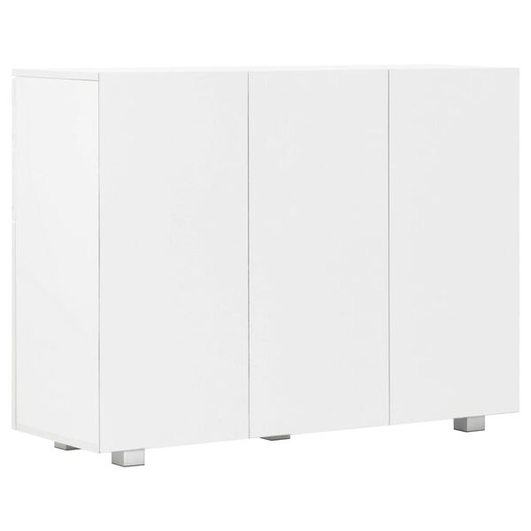 vidaXL Sideboard High Gloss White 107x35x80.5 cm