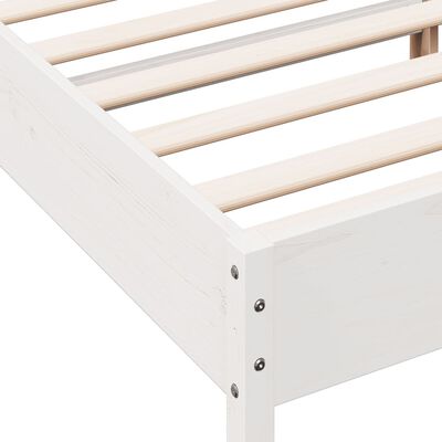 vidaXL Bed Frame without Mattress White 140x200 cm Solid Wood Pine, white vidaXL Bed Frame without Mattress White 140x200 cm Solid Wood Pine