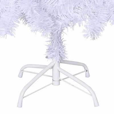 vidaXL Artificial Christmas Tree with Thick Branches White 180 cm PVC, white vidaXL Artificial Christmas Tree with Thick Branches White 180 cm PVC
