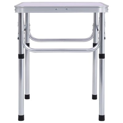 vidaXL Folding Camping Table White Aluminium 60x45 cm, white vidaXL Folding Camping Table White Aluminium 60x45 cm