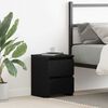 vidaXL Bedside Cabinets 2 pcs Black 30x30x40 cm Engineered Wood